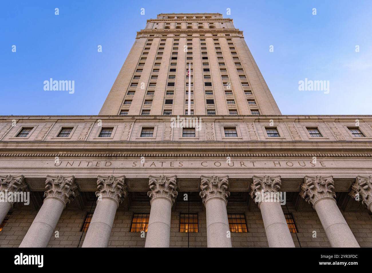 New York, NY, US-11 novembre 2024 : le palais de justice Thurgood Marshall - Cour d'appel américaine pour le deuxième circuit et la Cour de district américaine pour l'AS Banque D'Images