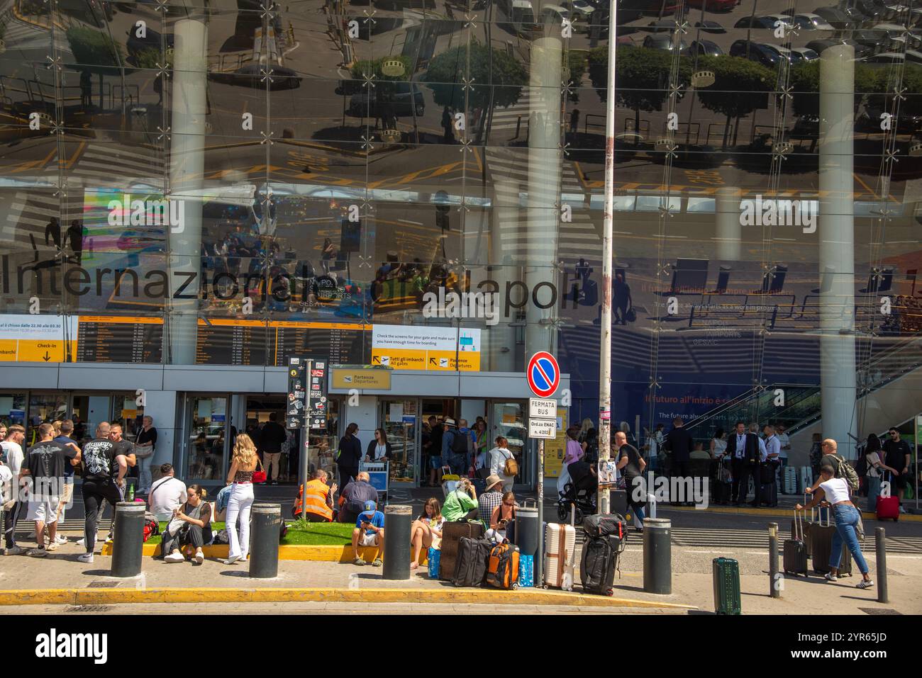 Aéroport de Napels, Italie Banque D'Images