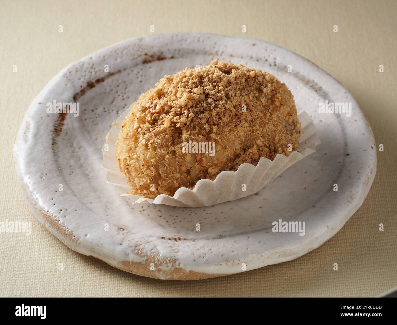 Boulettes de riz au sésame blanc, Ohagi Banque D'Images