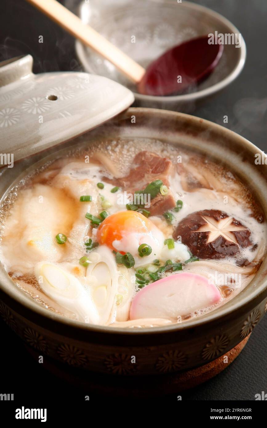 Nouilles de blé poêlées Banque D'Images