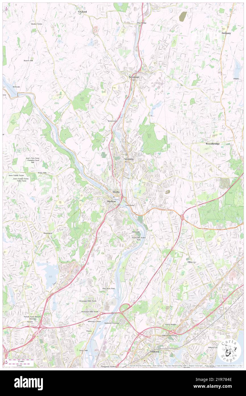 Ville de Derby, comté de New Haven, US, États-Unis, Connecticut, n 41 19' 35'', S 73 4' 59'', carte, Cartascapes carte publiée en 2024. Explorez Cartascapes, une carte qui révèle la diversité des paysages, des cultures et des écosystèmes de la Terre. Voyage à travers le temps et l'espace, découvrir l'interconnexion du passé, du présent et de l'avenir de notre planète. Banque D'Images