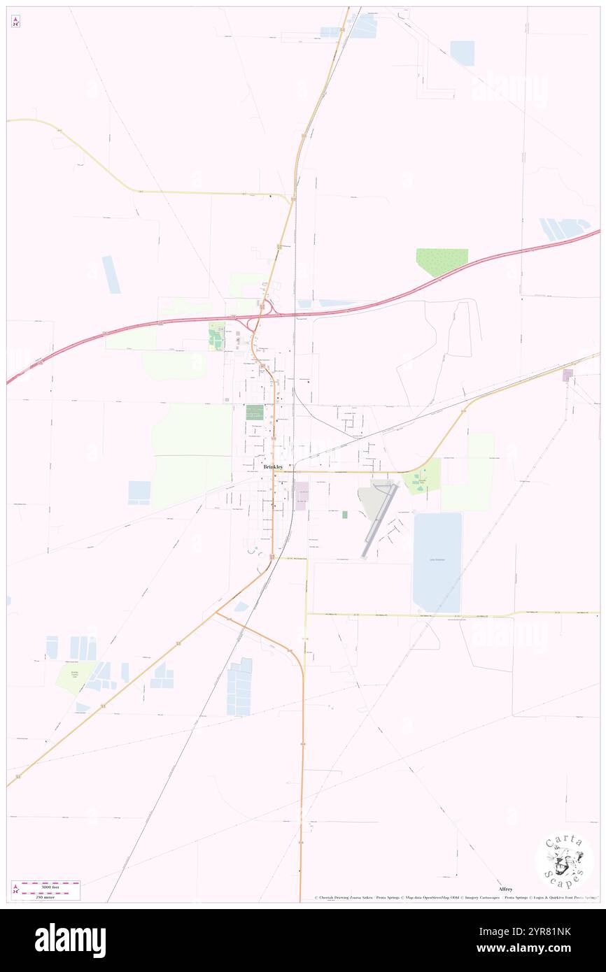 Ville de Brinkley, comté de Monroe, États-Unis, Arkansas, n 34 53' 22'', S 91 11' 22'', carte, Cartascapes carte publiée en 2024. Explorez Cartascapes, une carte qui révèle la diversité des paysages, des cultures et des écosystèmes de la Terre. Voyage à travers le temps et l'espace, découvrir l'interconnexion du passé, du présent et de l'avenir de notre planète. Banque D'Images