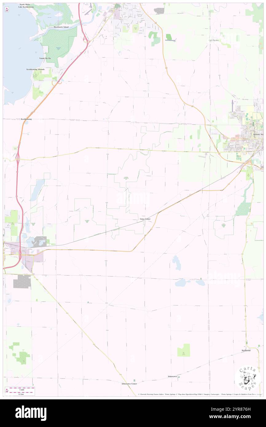 Ville de Lima, comté de Sheboygan, US, États-Unis, Wisconsin, n 43 40' 25'', S 87 51' 41'', carte, Cartascapes carte publiée en 2024. Explorez Cartascapes, une carte qui révèle la diversité des paysages, des cultures et des écosystèmes de la Terre. Voyage à travers le temps et l'espace, découvrir l'interconnexion du passé, du présent et de l'avenir de notre planète. Banque D'Images