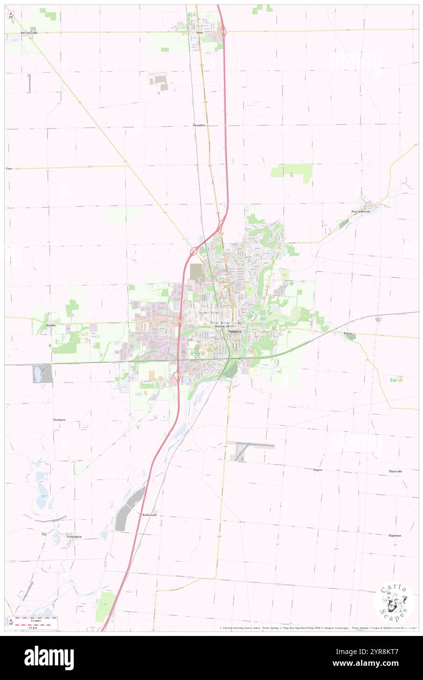 City of Sidney, Shelby County, US, United States, Ohio, n 40 17' 20'', S 84 10' 0'', carte, Cartascapes carte publiée en 2024. Explorez Cartascapes, une carte qui révèle la diversité des paysages, des cultures et des écosystèmes de la Terre. Voyage à travers le temps et l'espace, découvrir l'interconnexion du passé, du présent et de l'avenir de notre planète. Banque D'Images