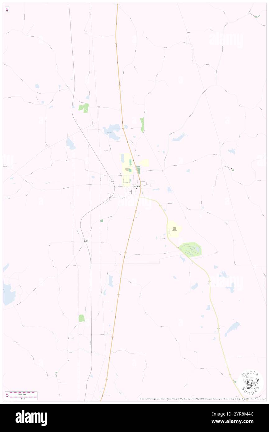 Ville de Decatur, comté de Newton, États-Unis, Mississippi, n 32 26' 1'', S 89 6' 33'', carte, Cartascapes carte publiée en 2024. Explorez Cartascapes, une carte qui révèle la diversité des paysages, des cultures et des écosystèmes de la Terre. Voyage à travers le temps et l'espace, découvrir l'interconnexion du passé, du présent et de l'avenir de notre planète. Banque D'Images