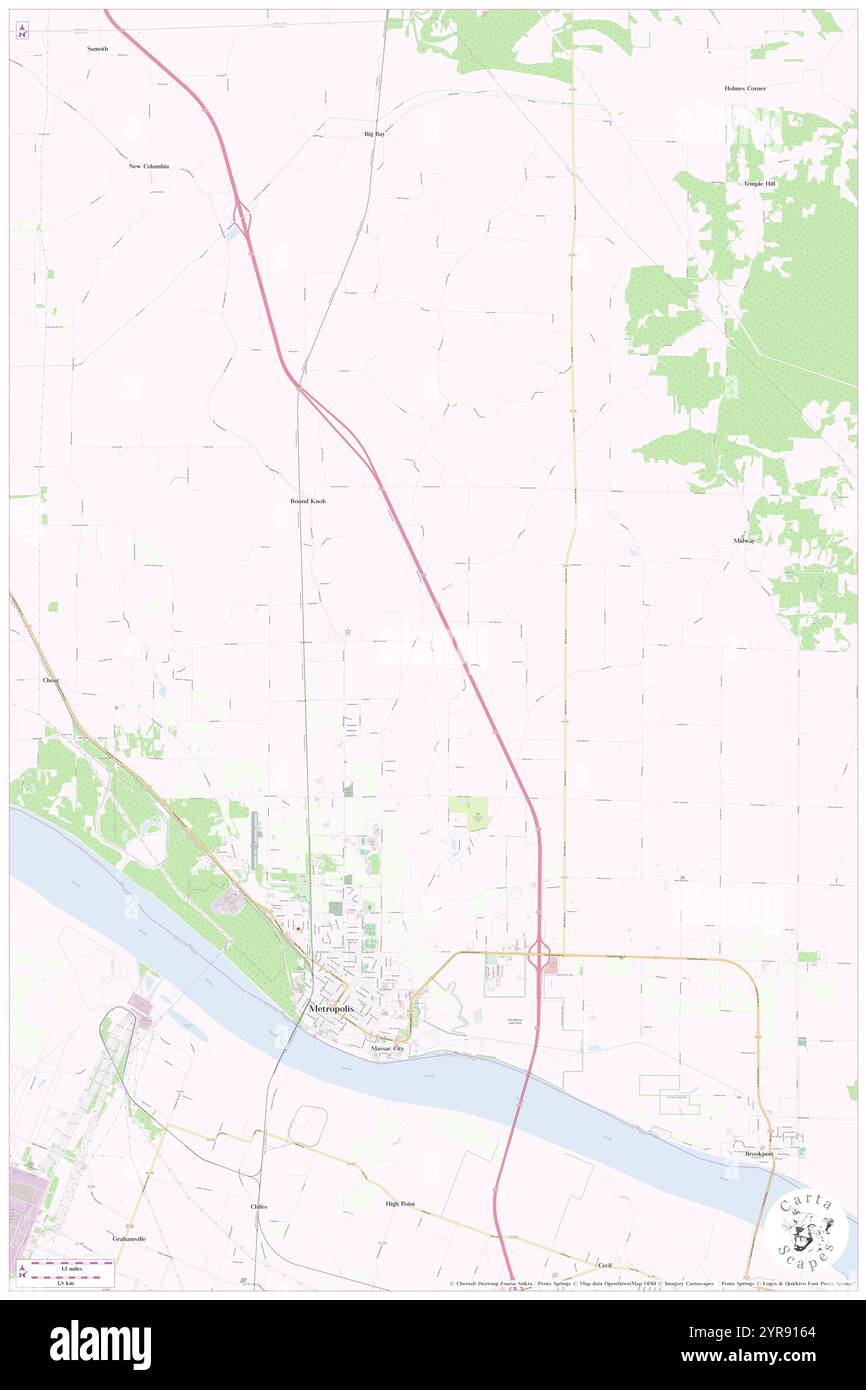 Comté de Massac, Comté de Massac, US, États-Unis, Illinois, n 37 13' 8'', S 88 42' 27'', carte, Cartascapes carte publiée en 2024. Explorez Cartascapes, une carte qui révèle la diversité des paysages, des cultures et des écosystèmes de la Terre. Voyage à travers le temps et l'espace, découvrir l'interconnexion du passé, du présent et de l'avenir de notre planète. Banque D'Images