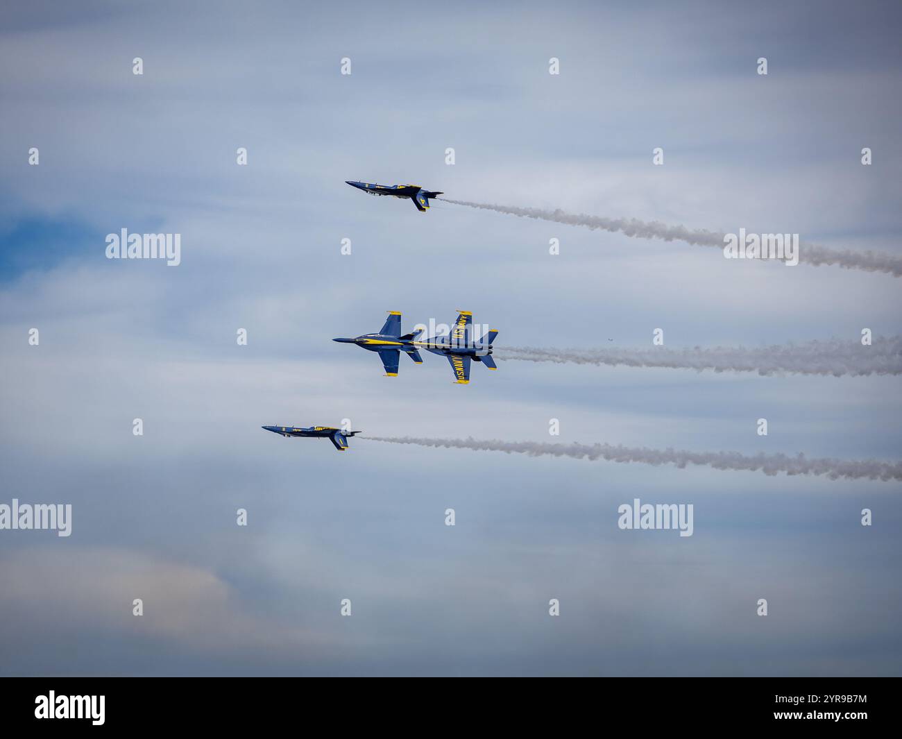 Blue Angels se produisant à Seattle pendant Seafair le 8/3/2024 Banque D'Images