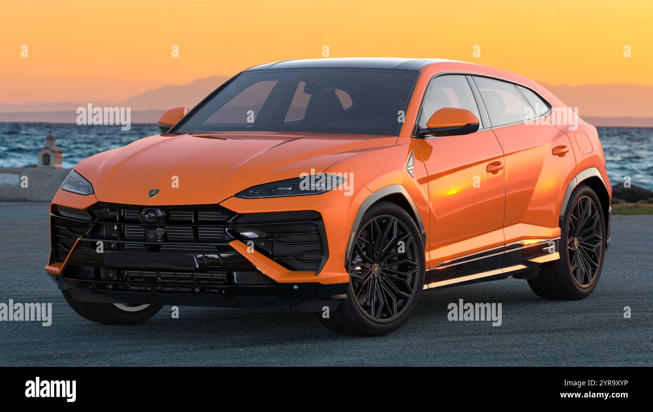 Lamborghini Urus se lecteur enfichable avec 800 ch. Banque D'Images