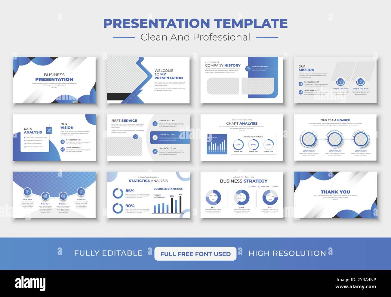 Conception de modèle de diapositive de présentation PowerPoint professionnelle et d'entreprise Illustration de Vecteur