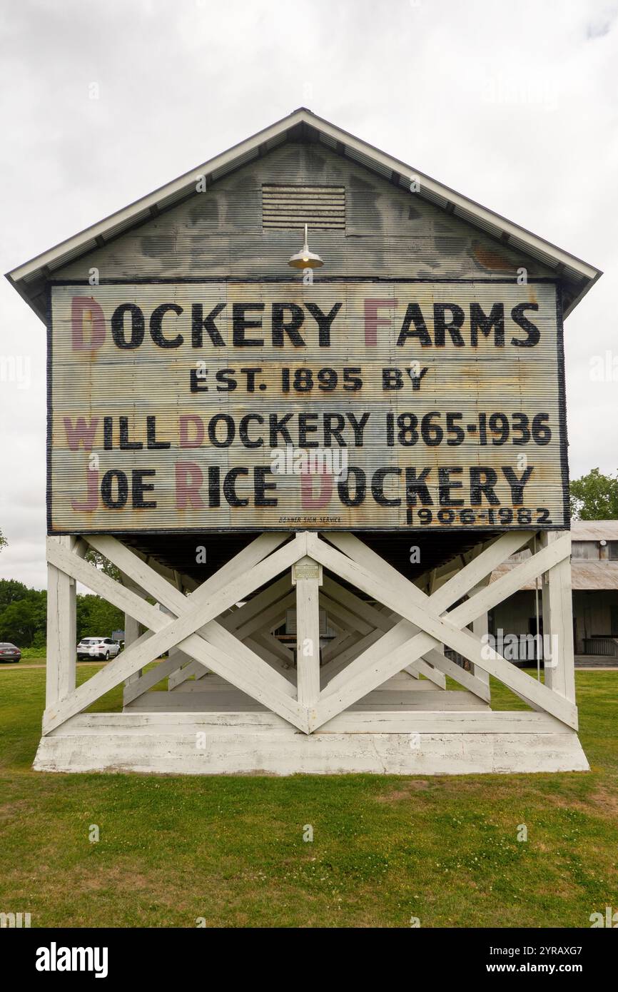 Dockery Plantation où la musique Delta Blues est née à Dockery Mississippi Banque D'Images