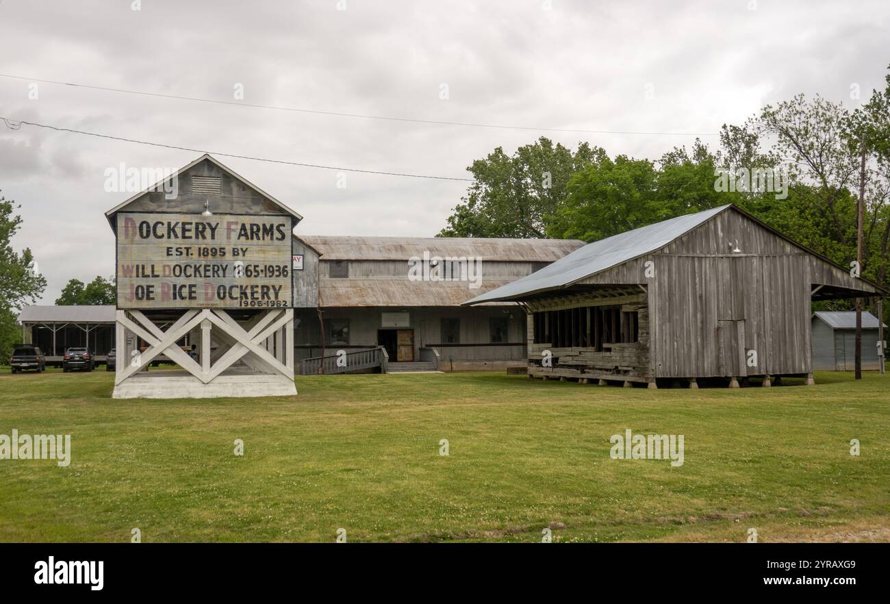 Dockery Plantation où la musique Delta Blues est née à Dockery Mississippi Banque D'Images