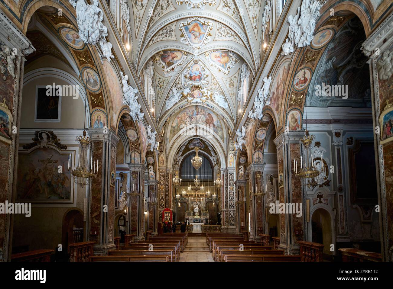 Chiesa di San Francesco di Paola, église de style gothique tardif et maniériste à Palerme, en Italie Banque D'Images
