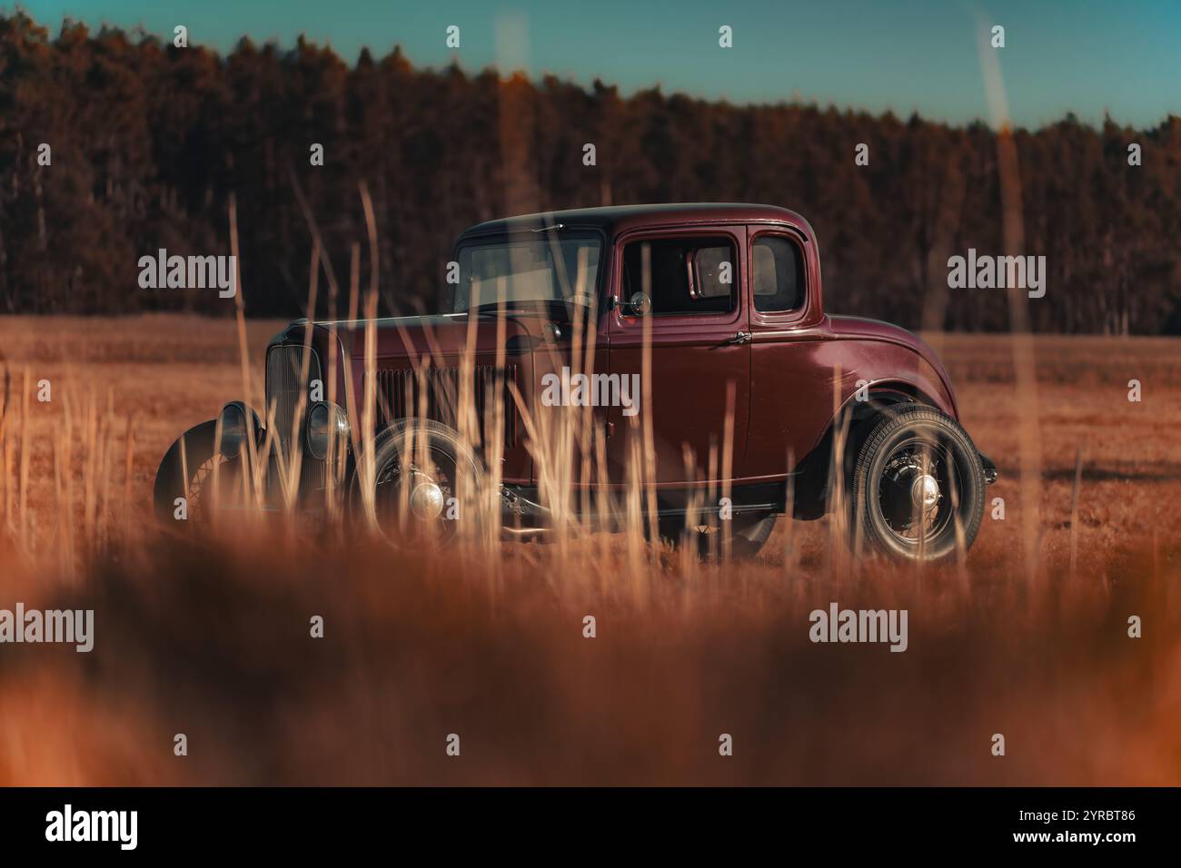 Ford 5 Window Coupe campagne 1932 Banque D'Images