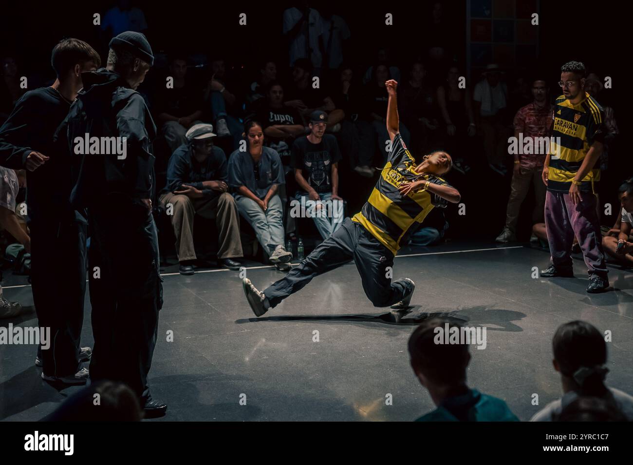 MAF bataille, événement urbain et danse de rue à Saragosse, Espagne Banque D'Images