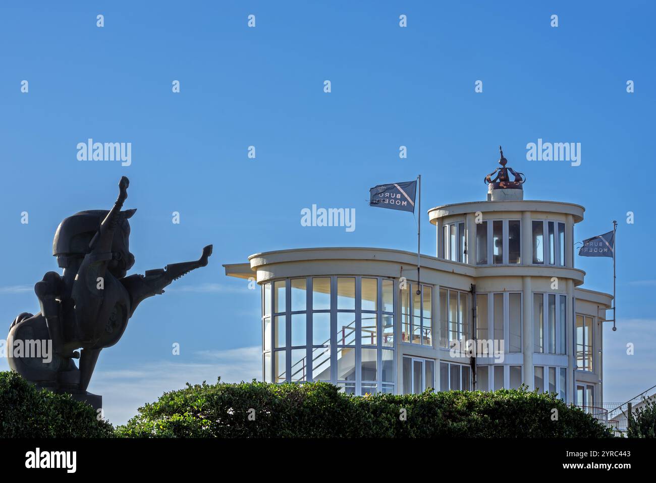 Hippodrome Wellington / Wellingtonrenbaan, hippodrome dans la station balnéaire Ostende / Ostende, Flandre occidentale, Belgique Banque D'Images