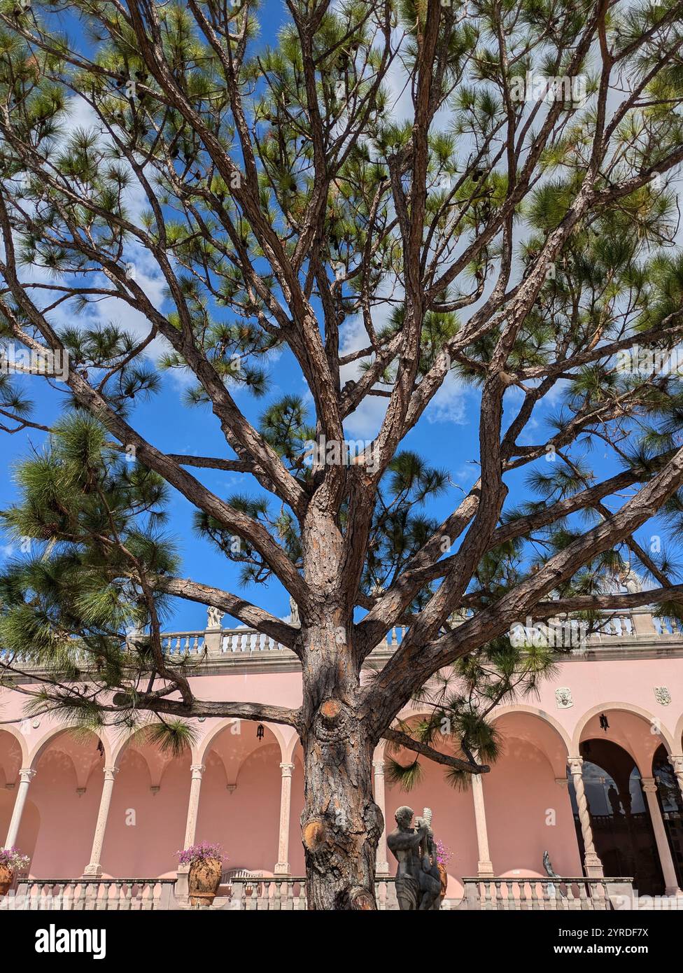 Terrain extérieur du musée Ringling en Floride États-Unis - Image de stock capturée avec un smartphone
