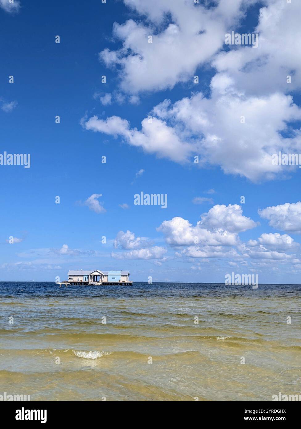 Anna Maria Pier s'est emportée après la tempête Banque D'Images