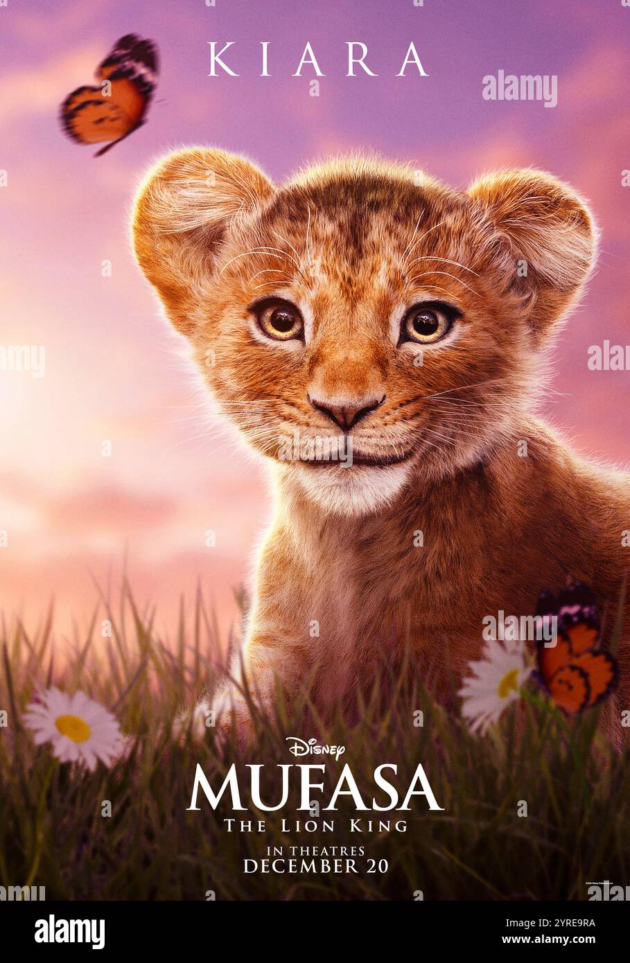 Mufasa : The Lion King (2024) réalisé par Barry Jenkins et mettant en vedette Blue Ivy carter dans le rôle de Kiara. La jeune princesse apprend l'histoire extraordinaire du voyage de son grand-père. Affiche de personnage AMÉRICAINE À USAGE ÉDITORIAL EXCLUSIF. Crédit : BFA / Walt Disney Pictures Banque D'Images