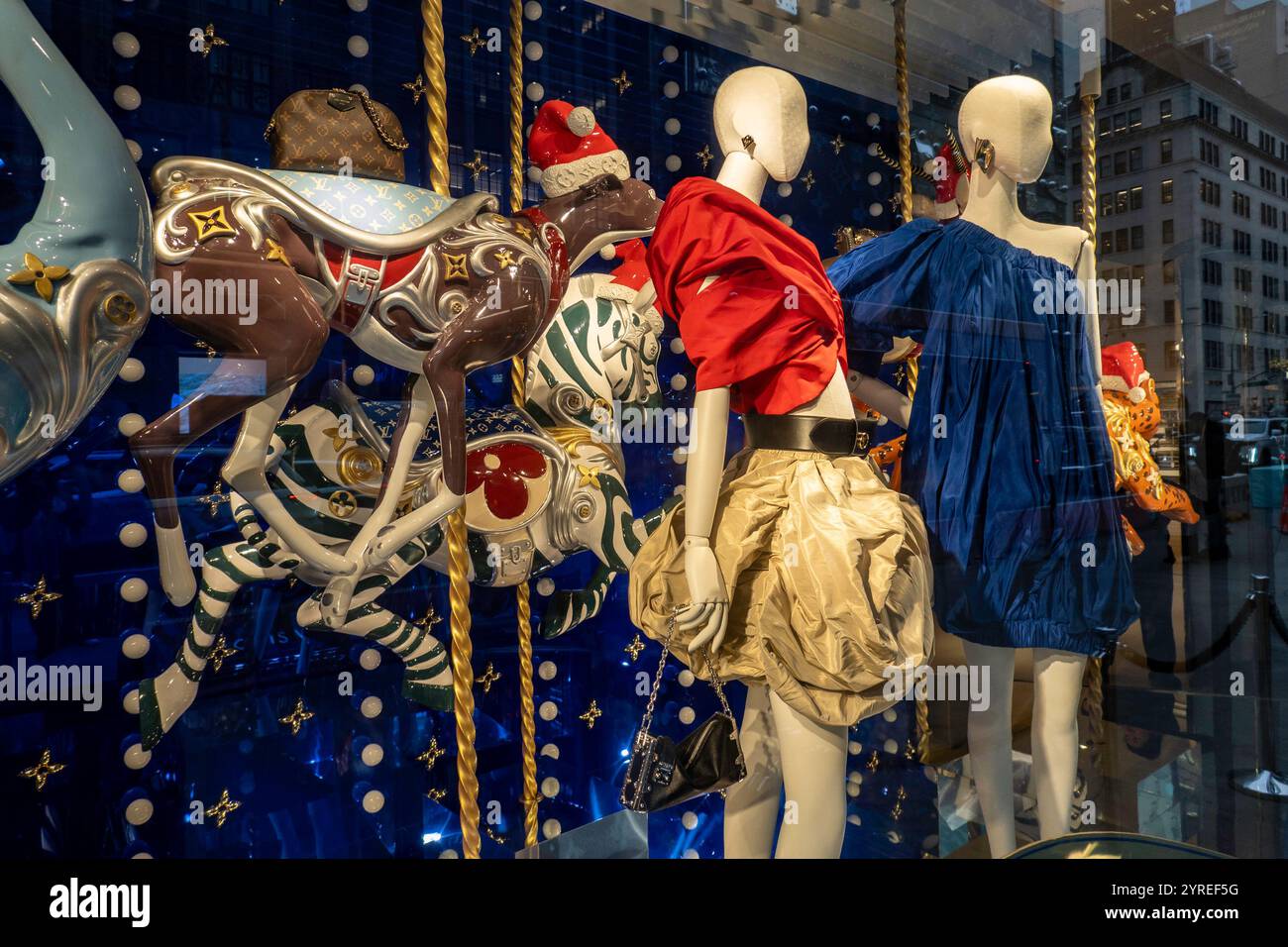 Le magasin temporaire Louis Vuitton a déménagé au 6 E. 57th équipé, 2024, New York City, USA Banque D'Images