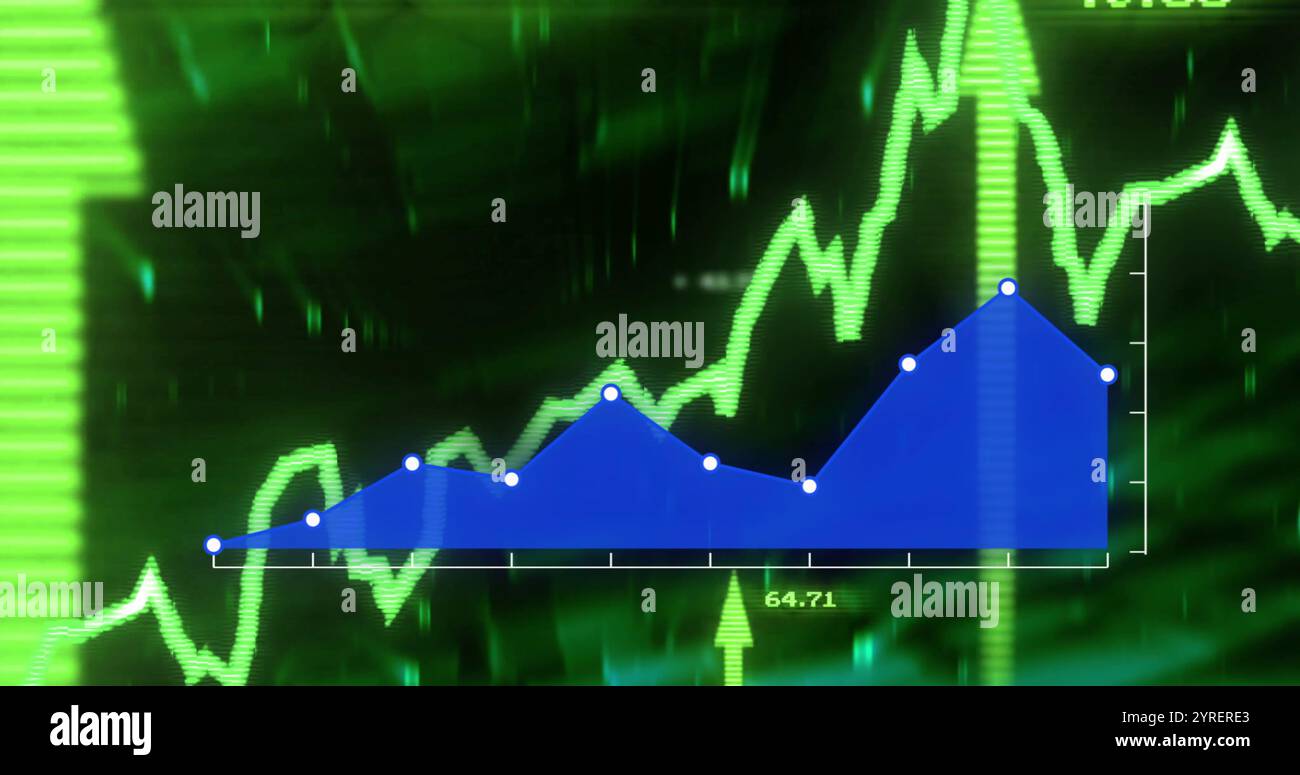 Image du traitement de données numériques sur des serveurs informatiques Banque D'Images