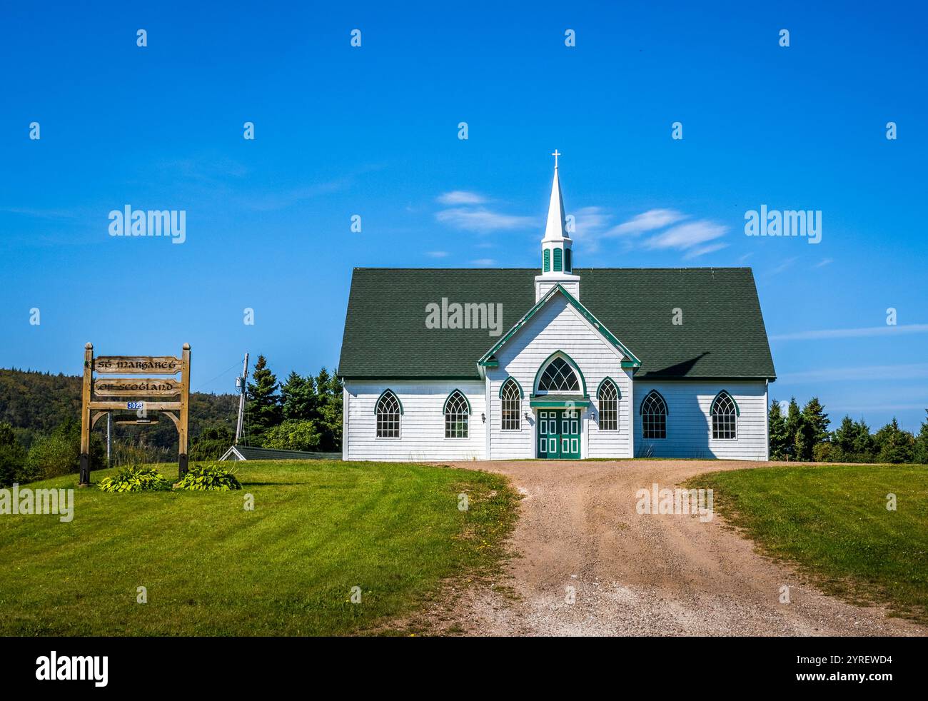 St Margaret of Scotland à Bay Lawrence, à l'extrémité nord de l'île du Cap-Breton Nouvelle-Écosse Canada Banque D'Images