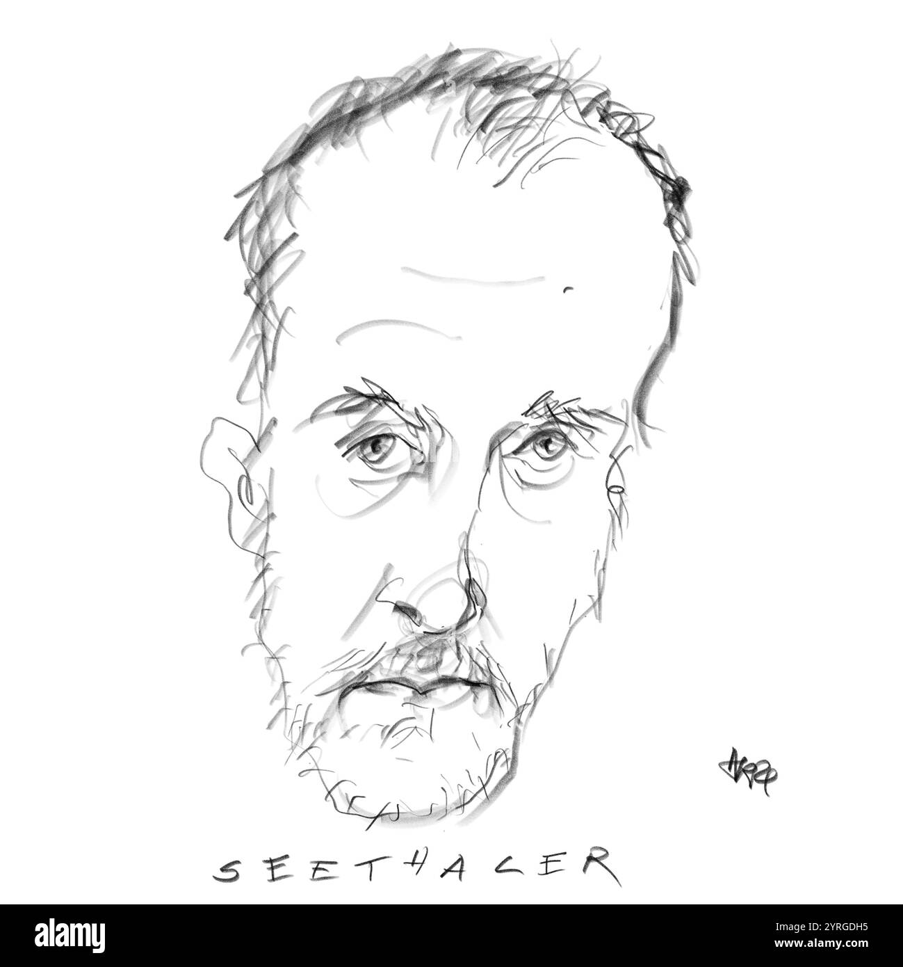 Portrait de l'auteur Seethaler Banque D'Images