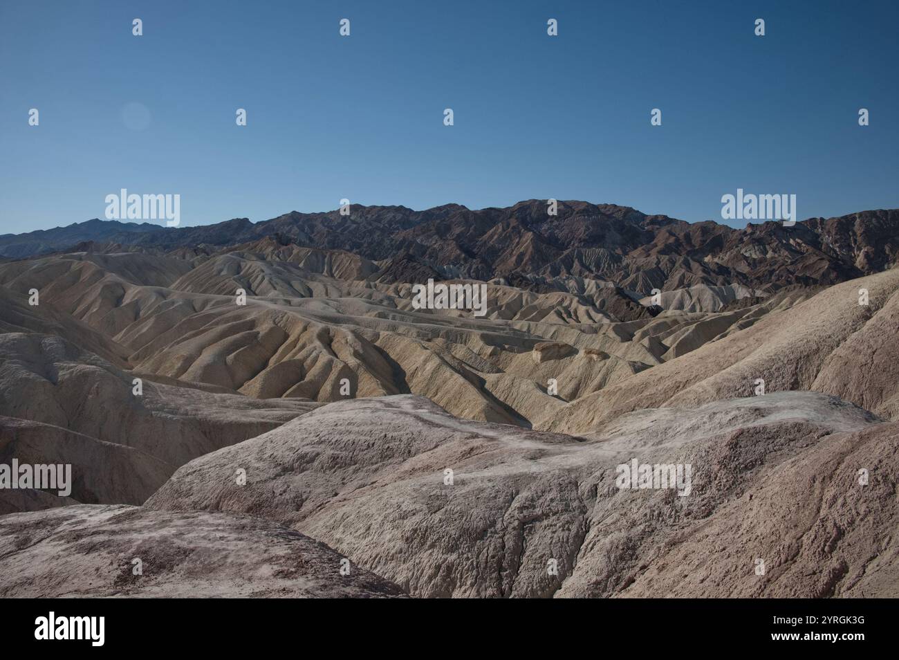 Zabriskie point dans le parc national de la Vallée de la mort Banque D'Images