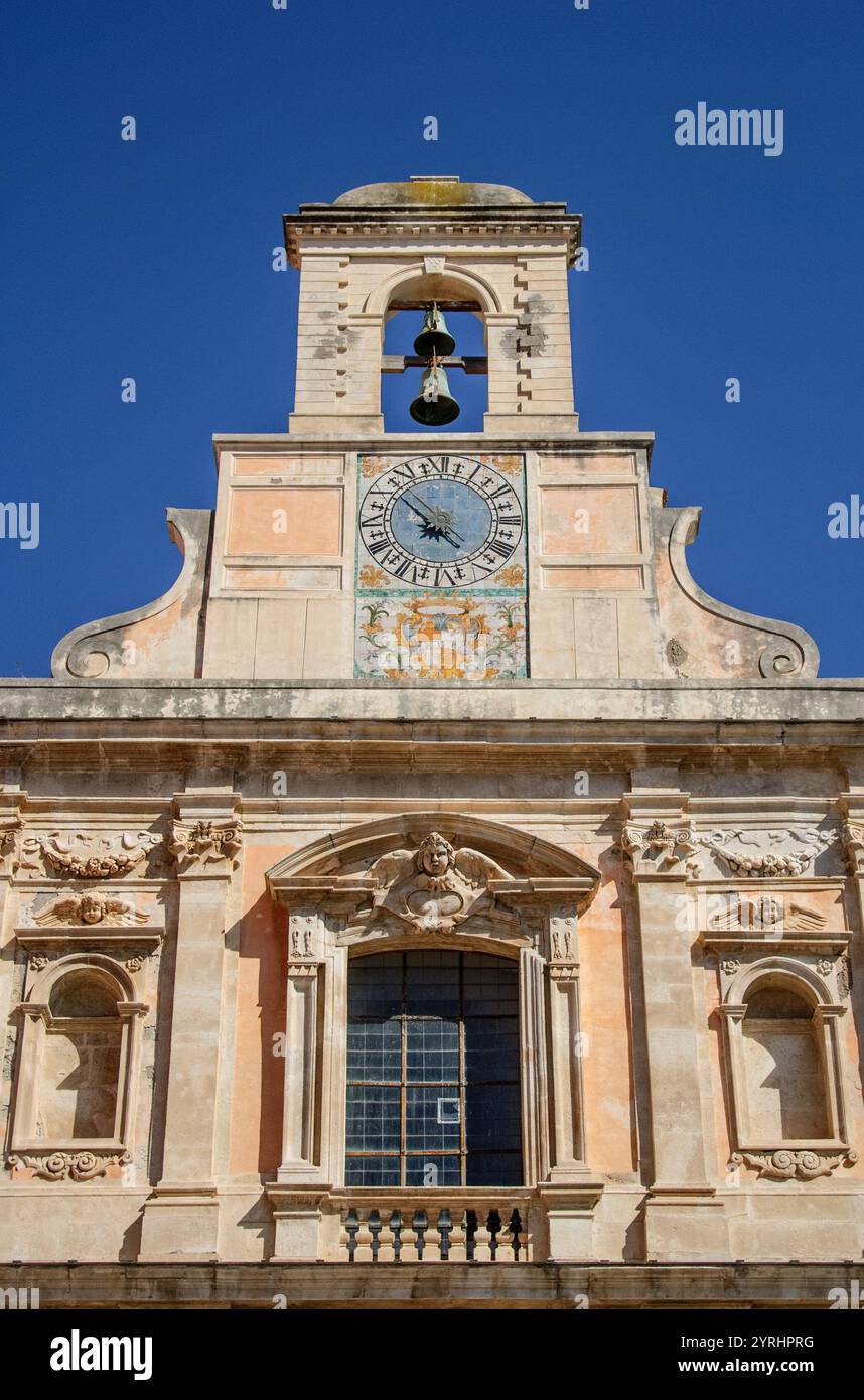 Gaeta, Latium, Italie. La chiesa dell'Annunziata / Sanctuaire de la Santissima Annunziata (église) façade. Baroque - construit en 1321, restauré en 1621 Banque D'Images