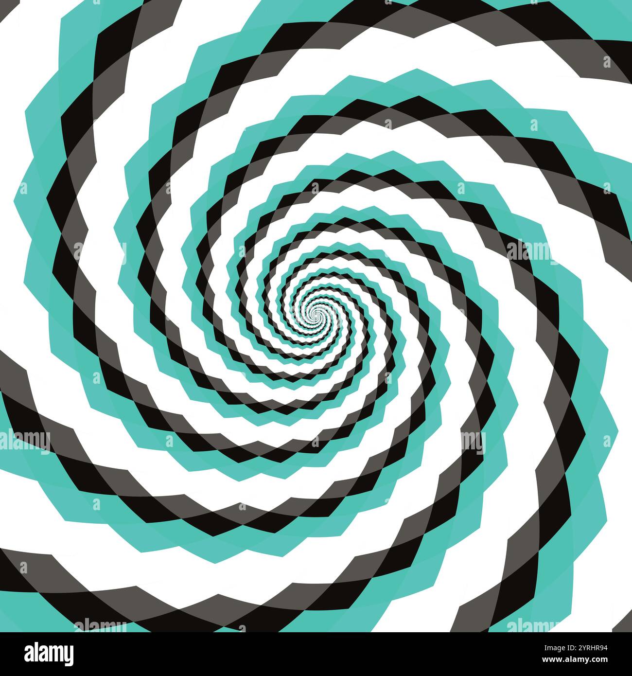 Spirale joyeux fond de tourbillon hypnotique, illusion optique du mouvement, illustration vectorielle opt style art, géométrique abstrait coloré, ps multicolore Illustration de Vecteur