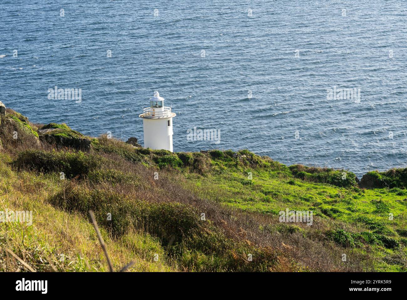 Phare de Tater du sur la côte de Cornouailles au royaume-uni Banque D'Images