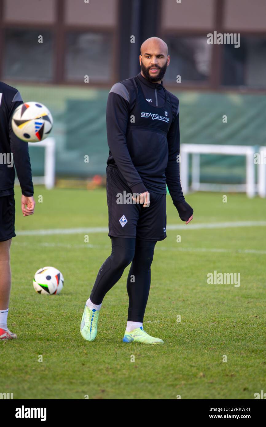 Terrence Boyd beim Training des SV Waldhof Mannheim Banque D'Images