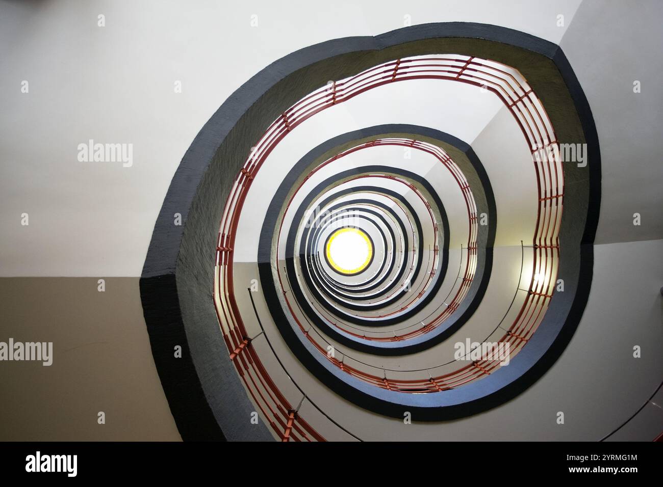 Allemagne, État de Hambourg, Hamburg, Merchant district, immeuble de bureaux Sprinkenhof, escalier Banque D'Images