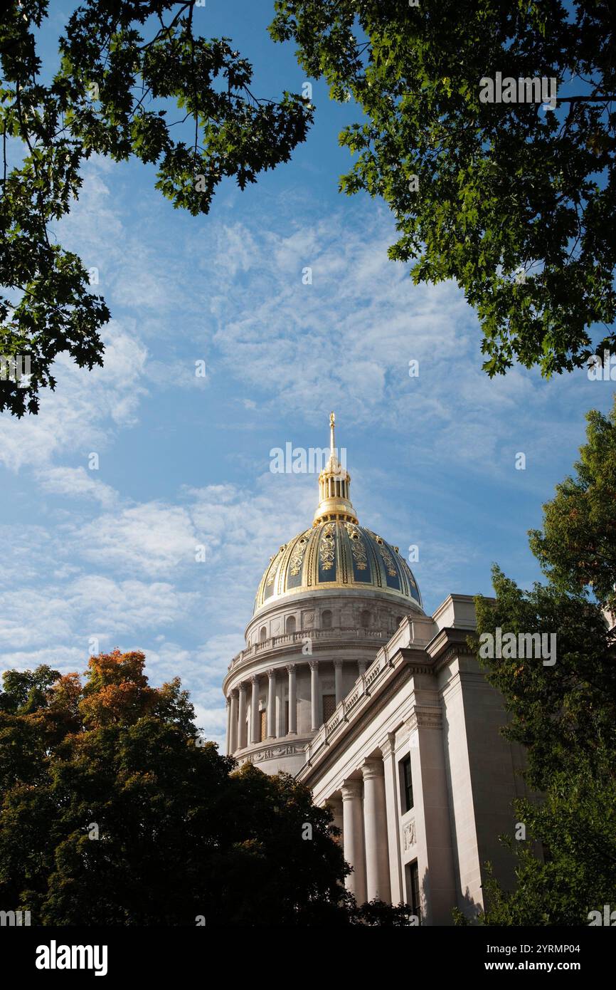 USA, Virginie occidentale, Charleston, West Virginia State Capitol, extérieur Banque D'Images