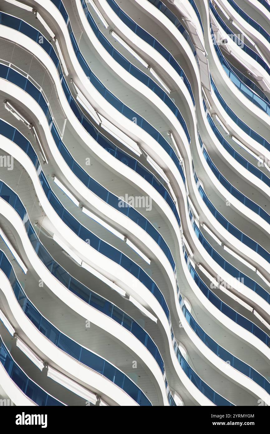 Tour de condo Millenium Tower, Punta del Este, Uruguay Banque D'Images