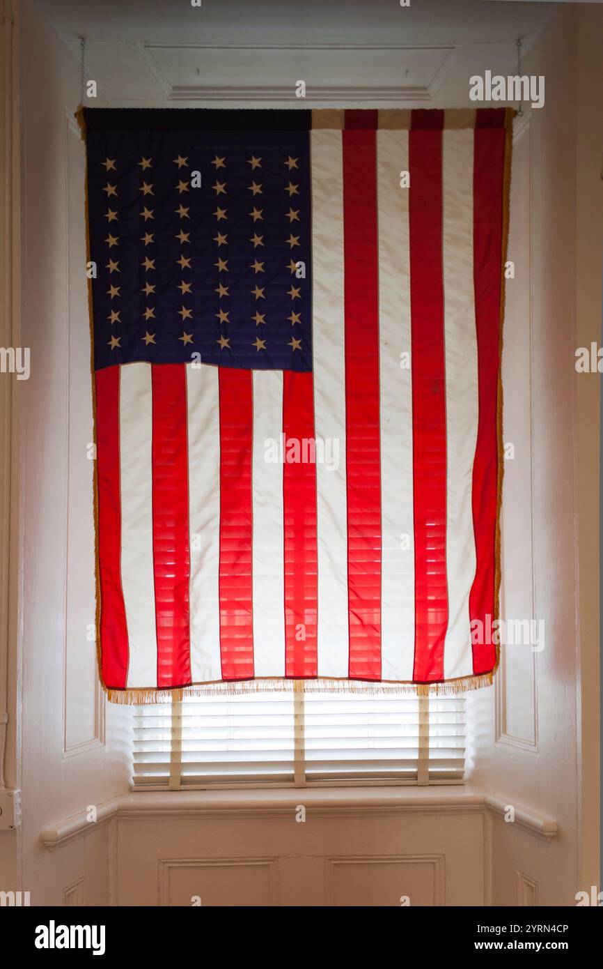 USA, Arkansas, Little Rock, MacArthur Museum of Arkansas Military History, USA flag Banque D'Images