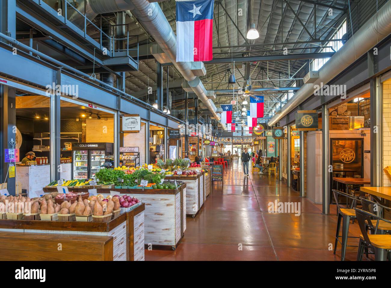 Dallas Farmers Market, Dallas, Texas, États-Unis Banque D'Images