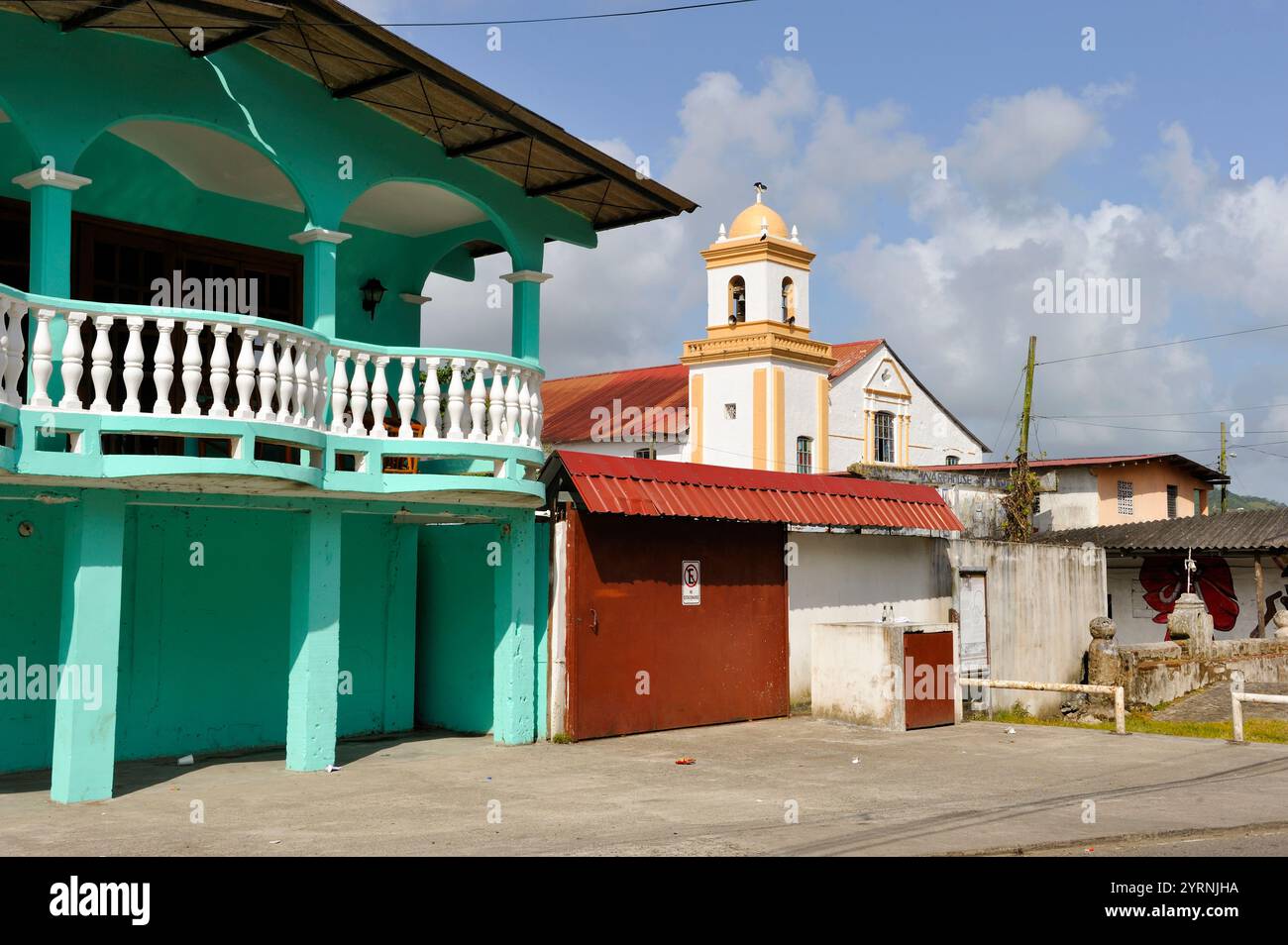 Village de Portobelo, province de Colon, République du Panama, Amérique centrale Banque D'Images