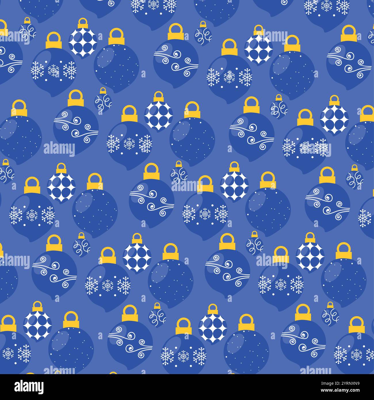 Motif d'ornement de Noël bleu et blanc vecteur Illustration de Vecteur