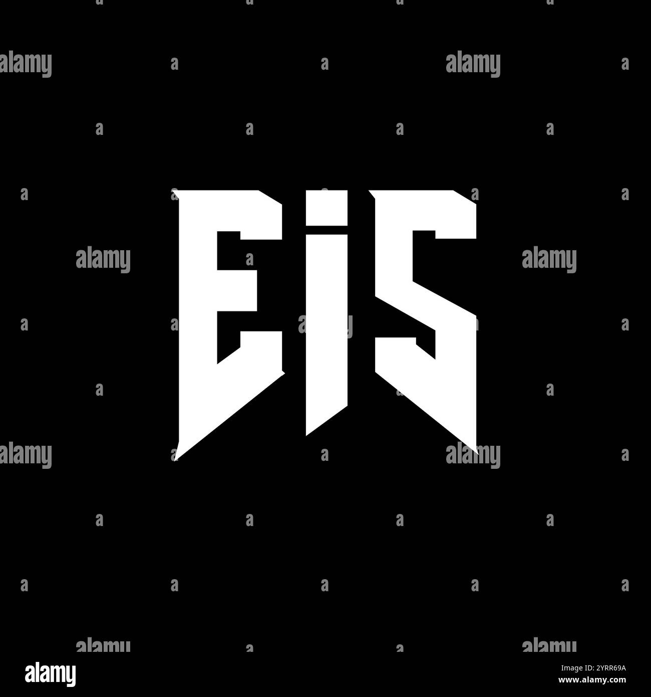 Conception de logo de lettre EIS pour la société de technologie. Combinaison de couleurs noir et blanc de conception de logo EIS. Logo EIS, vecteur EIS, conception EIS, icône EIS, EIS alph Illustration de Vecteur
