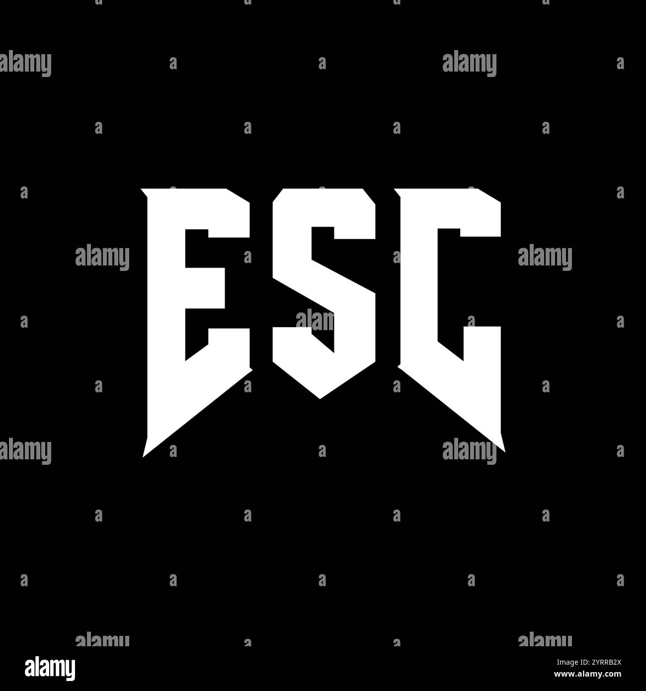 Conception esc Banque d'images noir et blanc - Alamy