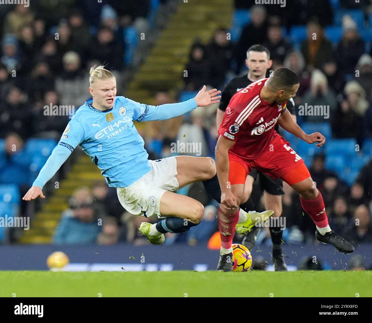 Stade Etihad, Manchester, Royaume-Uni. 4 décembre 2024. Premier League Football, Manchester City versus Nottingham Forest ; crédit : action plus Sports/Alamy Live News Banque D'Images