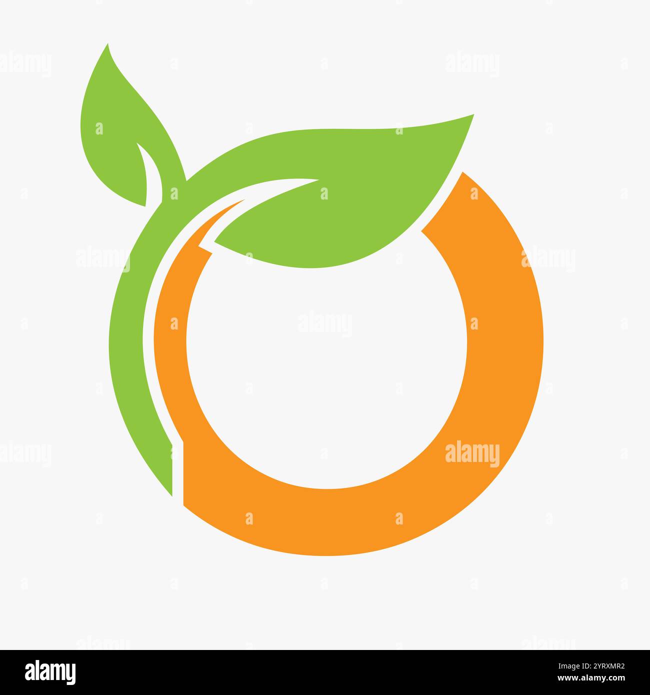 Lettre initiale O Leaf logo concept pour Eco Green Leaf logo signe vectoriel Illustration de Vecteur