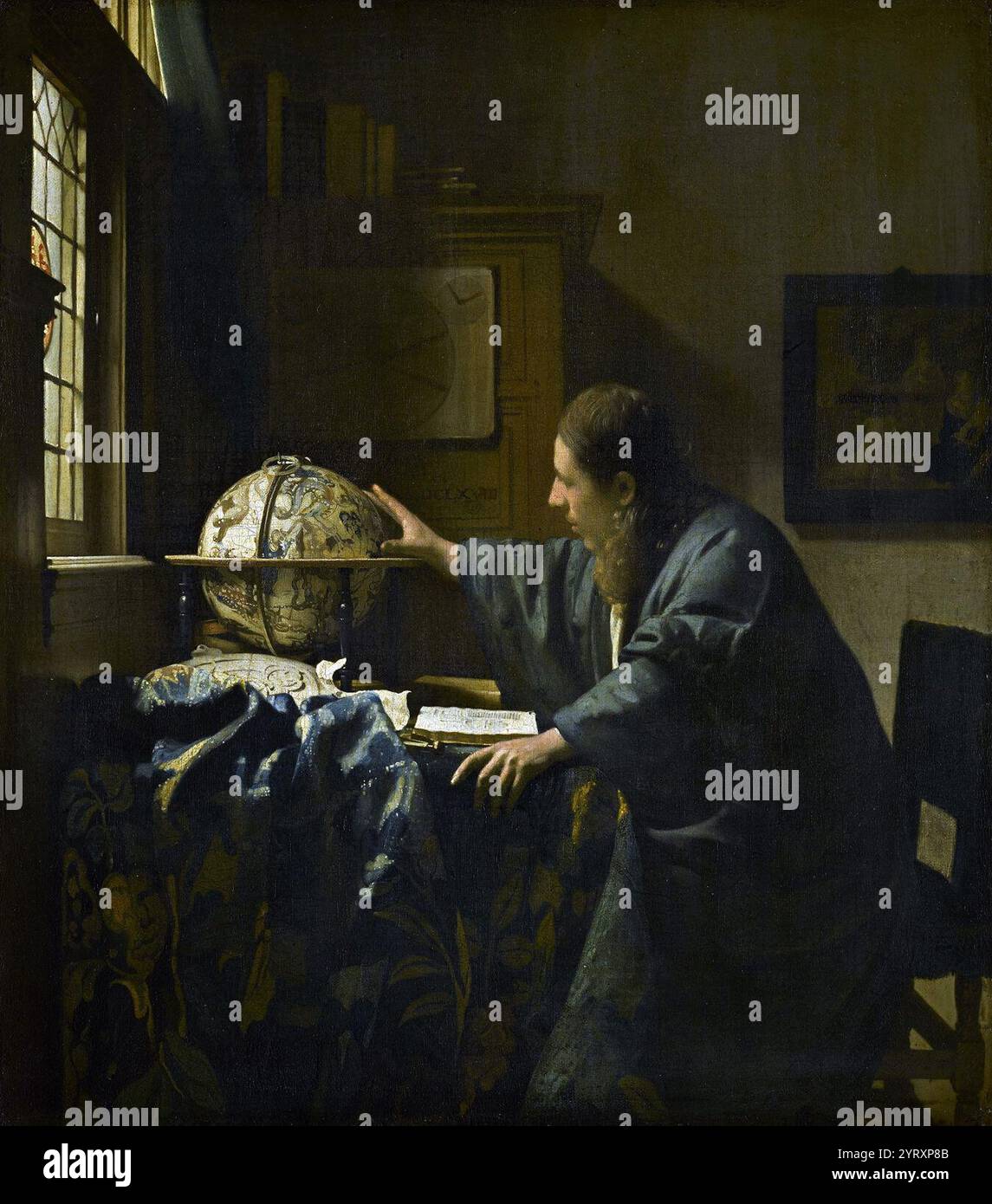L'astronome, vers 1668, de Johannes Vermeer (1632?1675) Banque D'Images