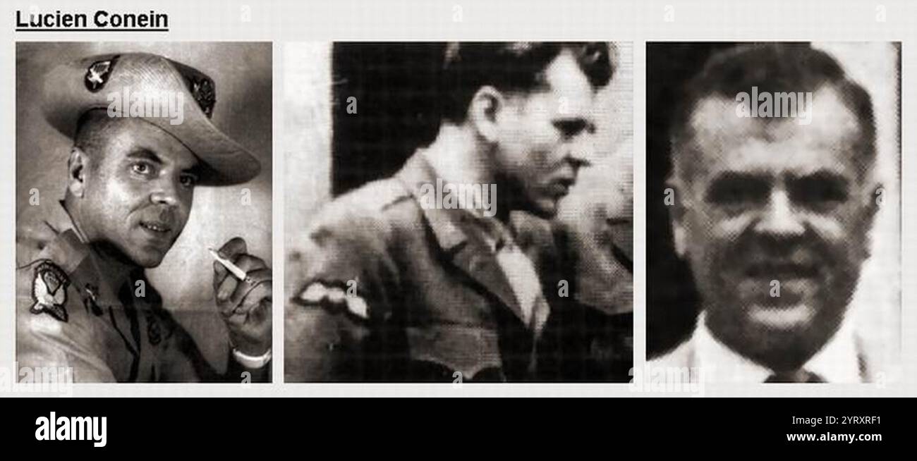 Lucien Emile 'Lou' Conein (1919 ? 3 juin 1998) était un citoyen franco-américain, et agent de l'OSS/CIA. Conein est surtout connu pour son rôle instrumental dans le coup d'État de novembre 1963 contre Diem et l'assassinat de Diem en tant qu'officier de liaison de l'ambassadeur Henry Cabot Lodge Jr. avec les comploteurs du coup d'État et en livrant ,000 des décaissements de fonds connus Banque D'Images