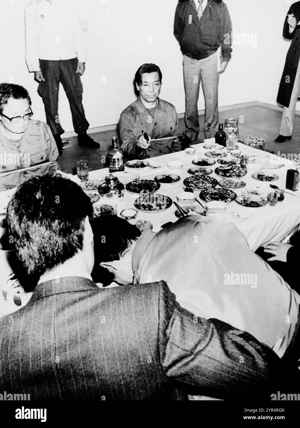 Kim Jae gyu assassin du président Park Chung Hee, le troisième président de la Corée du Sud, assassiné le 26 octobre 1979, lors d'un dîner à la maison sûre de l'Agence centrale de renseignement coréenne (KCIA) près de l'enceinte présidentielle de la Maison bleue dans le district de Jongno, Séoul, Corée du Sud. C'était le premier assassinat d'un chef d'État en Corée du Sud et en Corée en 605 ans, depuis l'assassinat de Gongmin de Goryeo. Kim Jae gyu, directeur de la KCIA et chef de la sécurité du président, était responsable de l'assassinat. Park a été abattu dans la poitrine et la tête, et est mort presque immedia Banque D'Images
