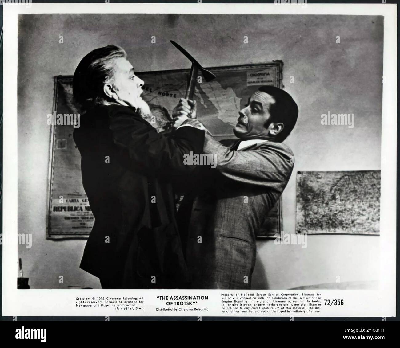 Les derniers jours et la mort de Trotsky ont été dramatisés dans le film de 1972 L'assassinat de Trotsky, réalisé par Joseph Losey et mettant en vedette Richard Burton dans le rôle de Trotsky Banque D'Images