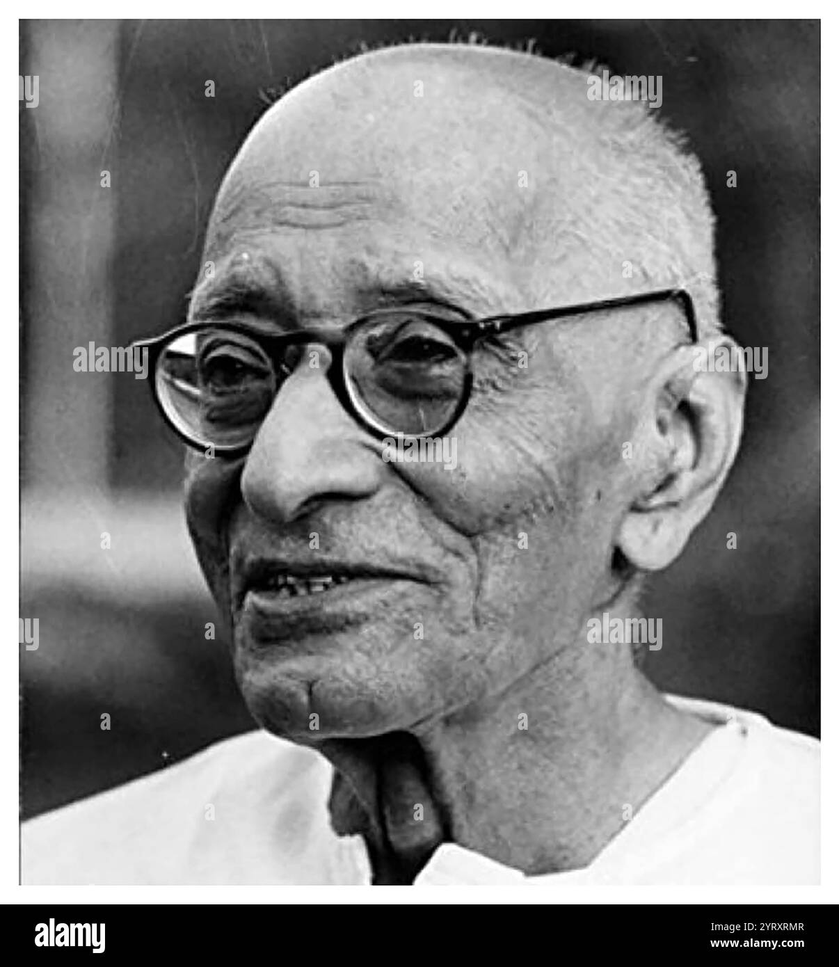 Chakravarti Rajagopalachari (1878 ? 25 décembre 1972), homme d'État, écrivain, avocat et militant indien pour l'indépendance. Rajagopalachari a été le dernier gouverneur général de l'Inde, car lorsque l'Inde est devenue une république en 1950, le poste a été aboli. Banque D'Images