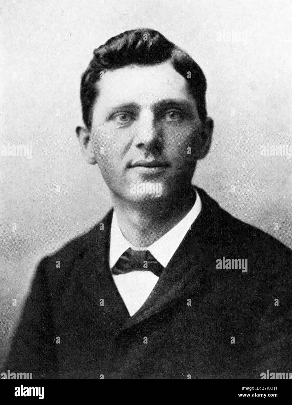 Leon F. Czolgosz (1873 ? 29 octobre 1901) ouvrier polono-américain et anarchiste qui a assassiné le président des États-Unis William McKinley le 6 septembre 1901, à Buffalo, New York. Le président est mort le 14 septembre après que sa blessure ait été infectée. Pris dans l'acte, Czolgosz a été jugé, condamné et exécuté par l'État de New York sept semaines plus tard, le 29 octobre 1901. Banque D'Images