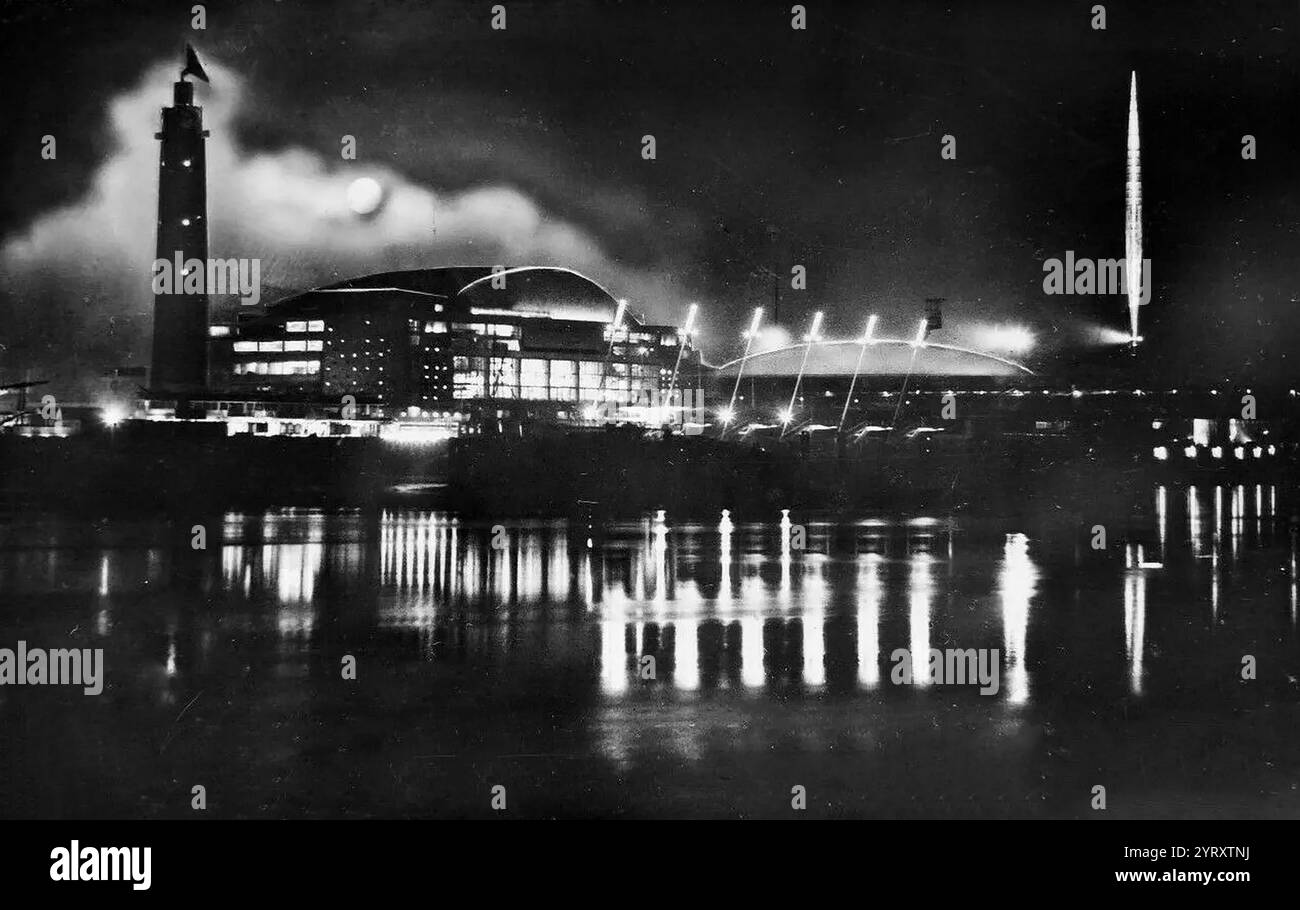 Festival of Britain site sur la rive sud de la Tamise à Londres Banque D'Images