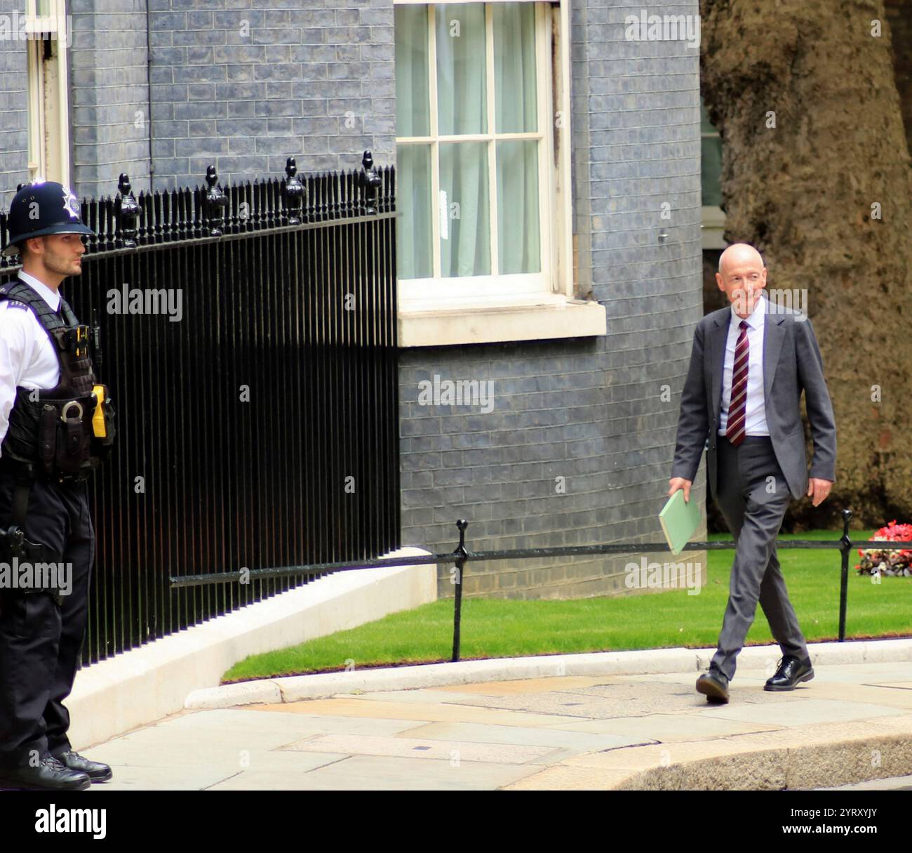 Patrick McFadden (chancelier du duché de Lancaster), arrivant à Downing Street, Londres, pour prendre ses nouvelles fonctions dans le gouvernement travailliste après les élections. 5 juillet 2024. Banque D'Images